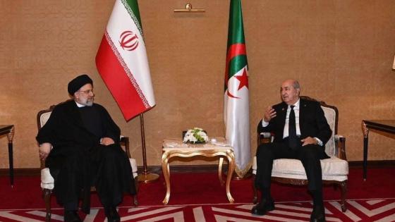 رئيس الجمهورية عبد المجيد تبون يجري محادثات مع نظيره الإيراني
