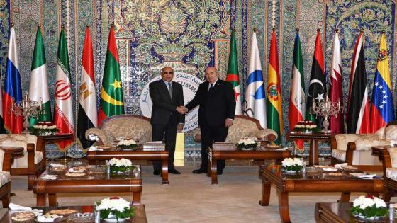 مكالمة هاتفية بين الرئيس تبون و رئيس موريتانيا حول منتدى الدول المصدرة للغاز والقضايا الإفريقية.