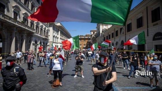 تواصل الاحتجاجات في شمال ايطاليا