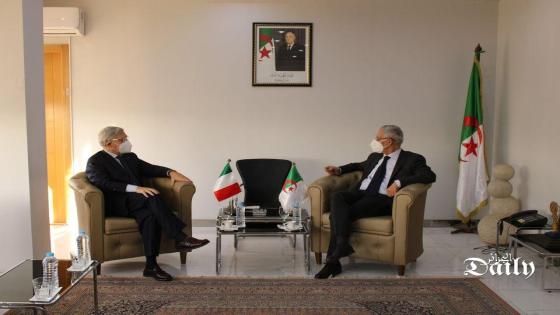وزير الصناعة يستقبل سفير إيطاليا بالجزائر