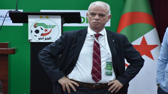 Djahid Zefizef was elected president of the Algerian Football Federation (FAF), during the elective general assembly held in Algiers, Algeria on July 07, 2022 (Photo by APP/NurPhoto via Getty Images)
