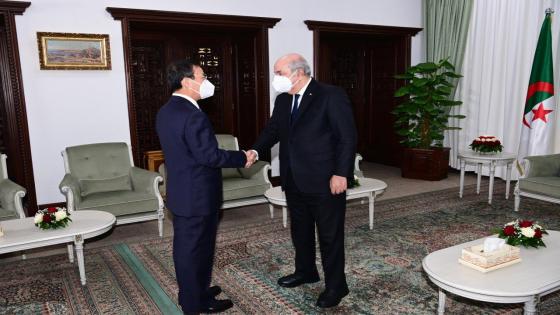 رئيس الجمهورية يستقبل سفير الصين بالجزائر