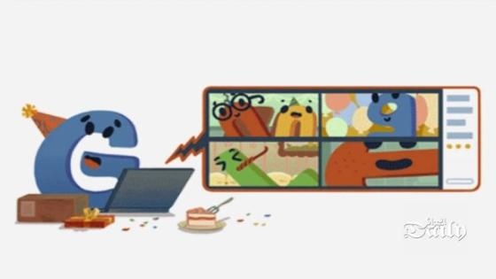 بشعار يعبر عن الاحتفال وسط جائحة كورونا.. غوغل يحتفل بعيد ميلاده الـ22
