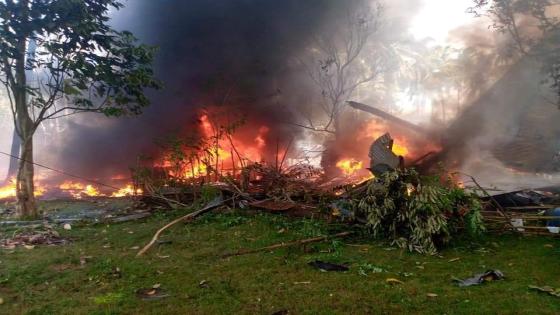 الفلبين: تحطم طائرة عسكرية تقل 85 شخصا