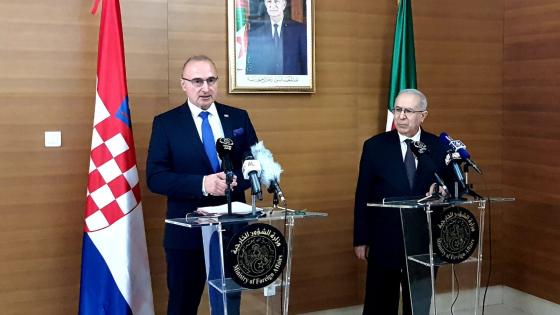 وزير خارجية كرواتيا يُؤكد حرص بلاده على تقوية العلاقات مع الجزائر في المجالين الاقتصادي والسياسي