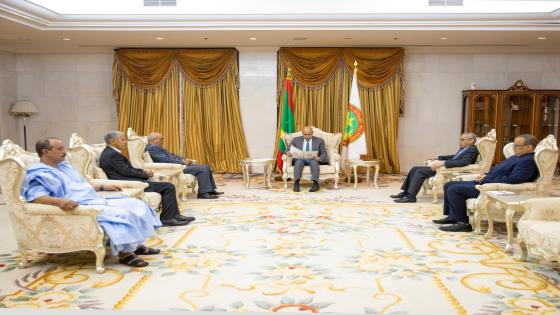 الرئيس الموريتاني يتسلم رسالة خطية من الرئيس الصحراوي إبراهيم غالي