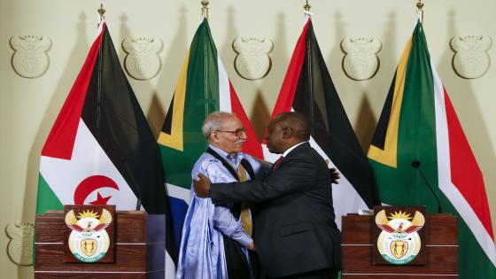 الرئيس الصحراوي يشكر نظيره الجنوب أفريقي على حفاوة الاستقبال وكرم الضيافة