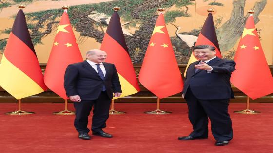الرئيس الصيني يستقبل المستشار الألماني شولتس ببكين