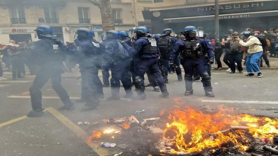 تجدد الاشتباكات بين الشرطة الفرنسية والمتظاهرين في ‎فرنسا