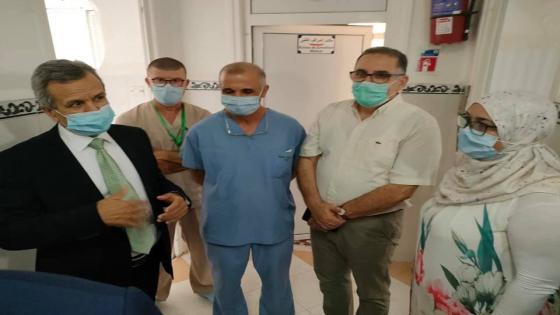 وزير الصحة يتفقد الأطفال ضحايا الحرائق بعيادة باستور
