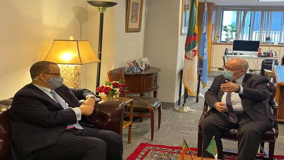 وزير الخارجية رمطان لعمامرة يجري مباحثات ثنائية مع نظيره الموريتاني