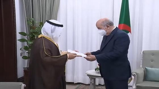 رئيس الجمهورية يستقبل وزير الخارجية الكويتي أحمد ناصر المحمد الصباح