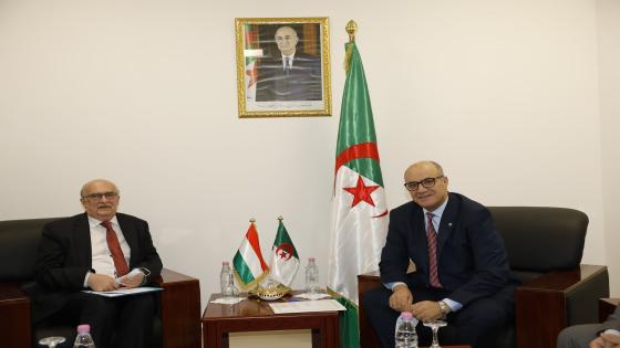 وزير الانتقال الطاقوي و الطاقات المتجددة يستقبل سفير المجر لدى الجزائر
