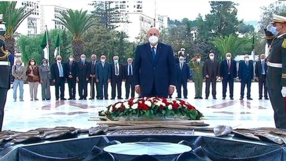 رئيس الجمهورية عبد المجيد تبون يترحم على أرواح شهداء ثورة التحرير بمقام الشهيد