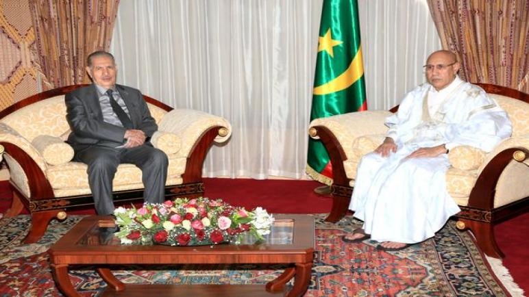 الرئيس الموريتاني يستقبل رئيس مجلس الأمة