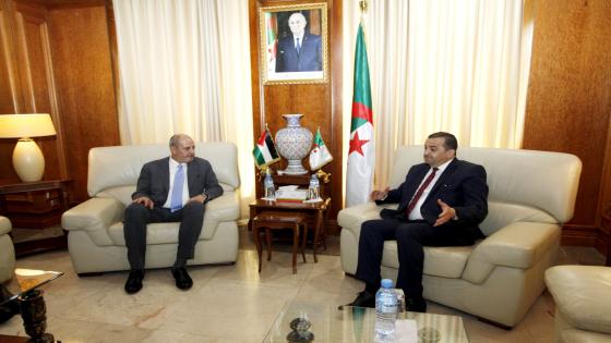 عرقاب يستقبل وزير الصناعة والتجارة والتموين للمملكة الأردنية الهاشمية