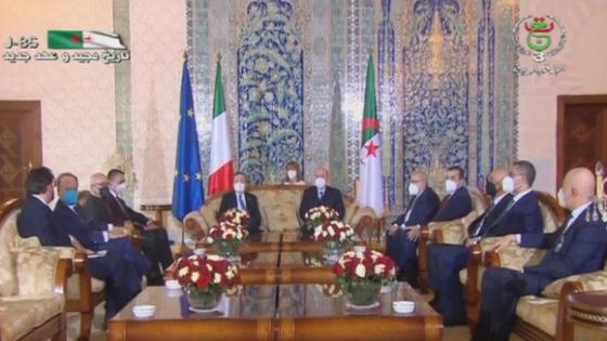 رئيس الوزراء الإيطالي يحل بالجزائر