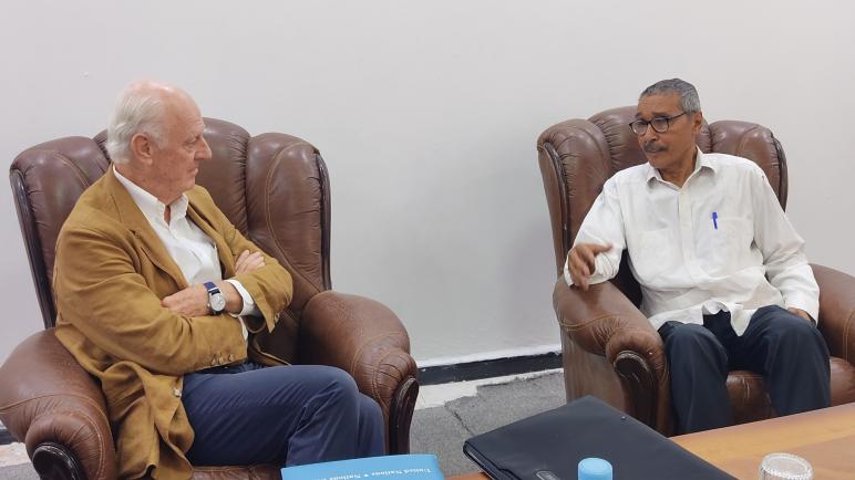 رئيس الوفد الصحراوي المفاوض يتباحث مع دي ميستورا