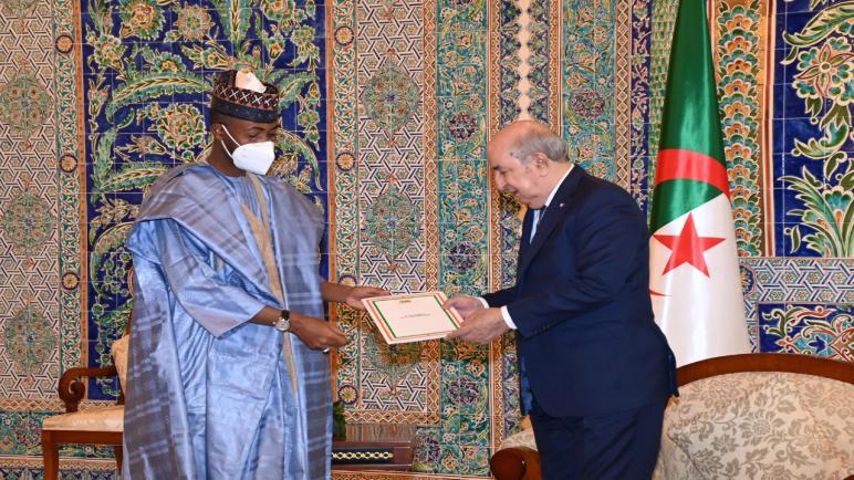 رئيس الجمهورية يستقبل وزير التعليم التقني والتكوين المهني لجمهورية النيجر