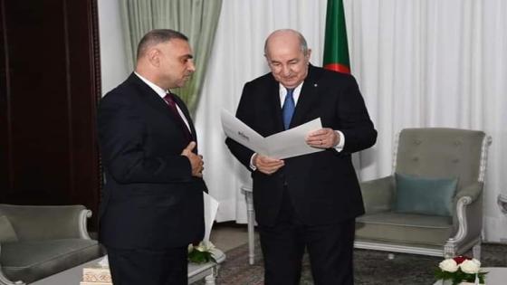 الرئيس تبون يتلقى رسالة من الرئيس الفلسطيني
