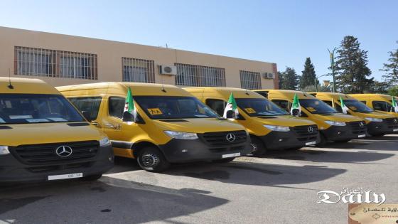 توزيع حافلات من نوع “MERCEDES ” للنقل المدرسي بمناطق الظل بتلمسان