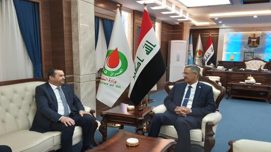 عرقاب يبحث مع نائب رئيس الوزراء العراقي سبل تبادل الخبرات في مجال الطاقة