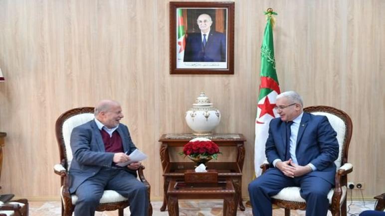 بوغالي يستقبل رئيس اللجنة الوطنية الجزائرية للتضامن مع الشعب الصحراوي