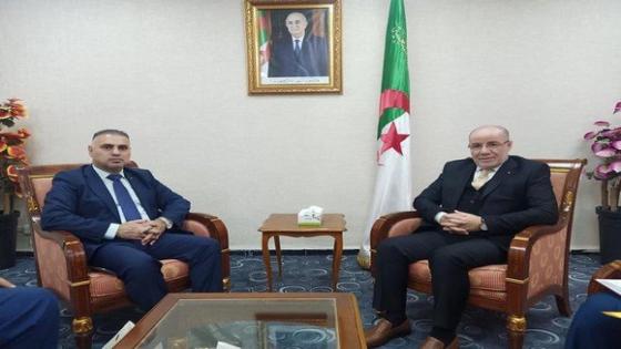 بلمهدي يستقبل السفير الفلسطيني لدى الجزائر