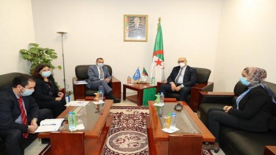 بن عتو زيان يبحث مع المنسق المقيم للأمم المتحدة في الجزائر تطوير الطاقات المتجددة