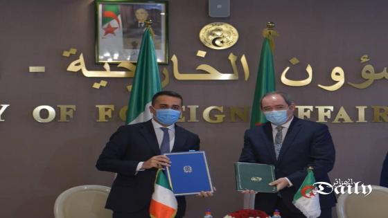 الجزائر وإيطاليا توقعان مذكرة تفاهم حول الحوار الاستراتيجي