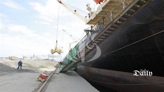 تصدير 300 ألف طن من مادة الكلنكر منذ مطلع 2020 عبر ميناء عنابة