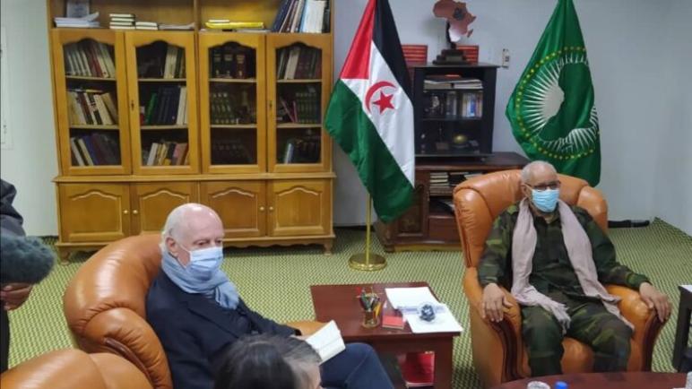 الرئيس الصحراوي يستقبل دي ميستورا