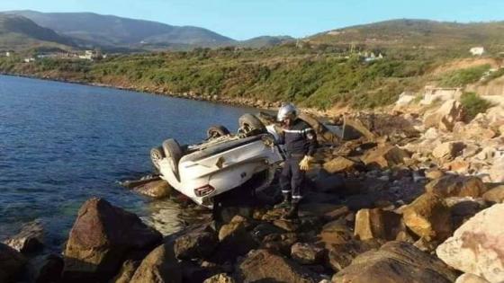 بجاية : سقوط سيارة إبيزا في شاطئ تيغرمت