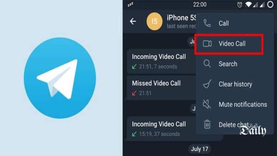 تطبيق تلغرام “telegram” يطلق خاصية مكالمات الفيديو