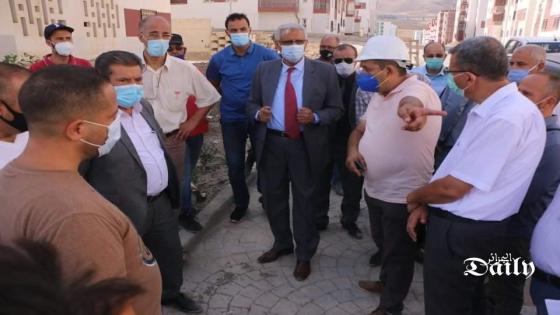 قسنطينة : السيّد الوالي في زيارة تفقد و معاينة لمشروع 6000 سكن عدل ببلدية ديدوش مراد