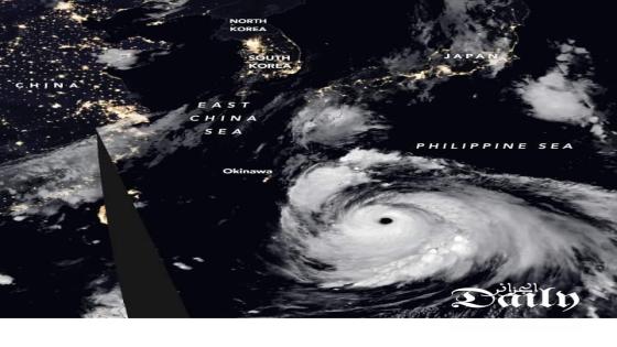 إعصار Haishen المدمر يقترب من شبه الجزيرة الكورية.