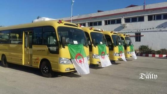 توزيع 85 حافلة للنقل المدرسي على بلديات جيجل