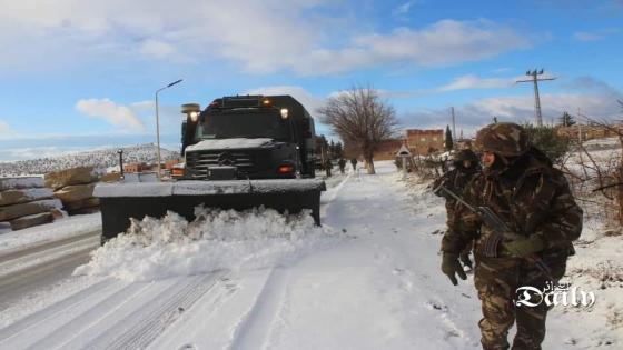 تدخل وحدات الجيش الوطني الشعبي لفك العزلة جراء تساقط الثلوج
