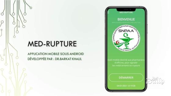 MED-RUPTURE : تطبيق على الهواتف للتبليغ عن ندرة الأدوية