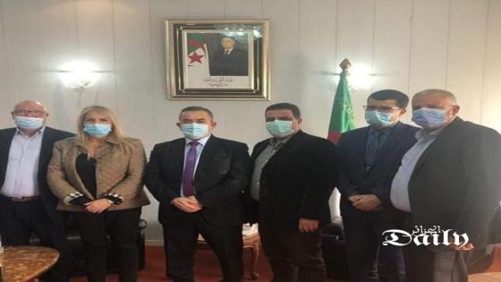 براقي يستقبل رئيسة الكنفدرالية العامة للمؤسسات الجزائرية
