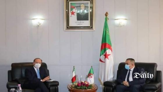 براقي يستقبل سفير إيطاليا لدى الجزائر