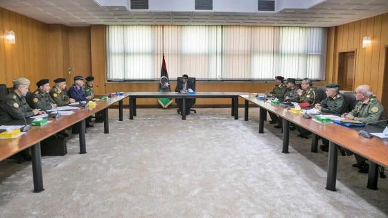 رئيس المجلس الرئاسي الليبي يترأس اجتماع اللجنة العسكرية المشتركة 5+5.