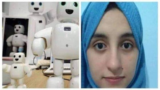 الجزائرية شهلة بدروح بطلة العالم في مسابقة الروبوت