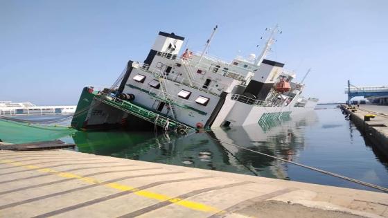 العثور على جثــة العامل المفقود في حادث غرق السفينة البرتغالية بميناء العاصمة