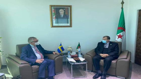 رزيق يتناول القضايا المتعلقة بالمجال التجاري مع سفير السويد بالجزائر