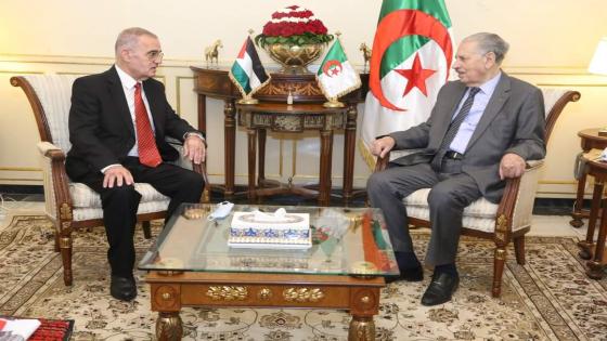 قوجيل يستقبل سفير دولة فلسطين في الجزائر