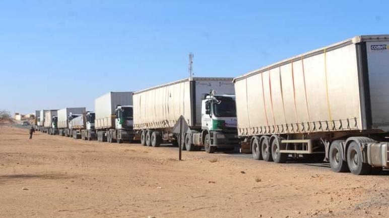 انطلاق قافلة تجارية نحو دولتي موريتانيا والسنغال.