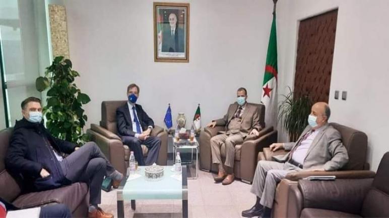 رزيق يتحادث مع رئيس مفوضية الاتحاد الأوروبي بالجزائر حول العلاقات الثنائية التجارية
