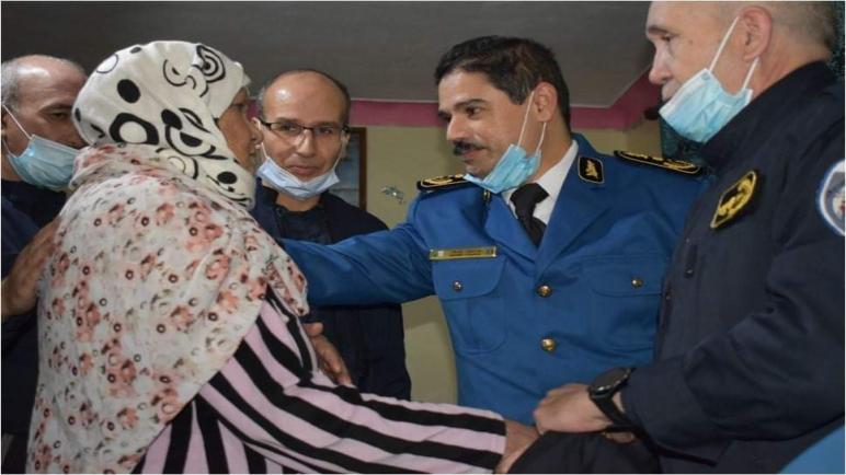 المدير العام للأمن الوطني يعزي عائلة المرحوم حافظ أول للشرطة رمضان رمضان