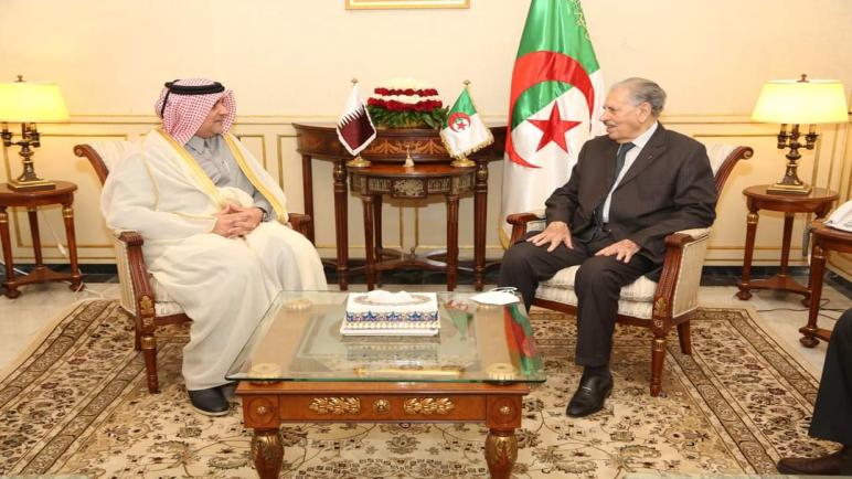 رئيس مجلس الأمة يستقبل سفير دولة قطر بالجزائر